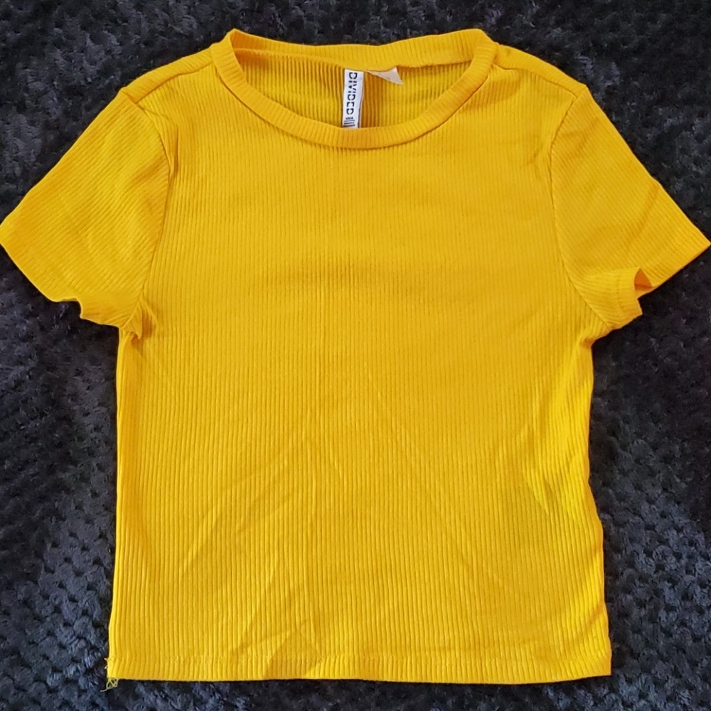 Yellow H&M Crop Top
